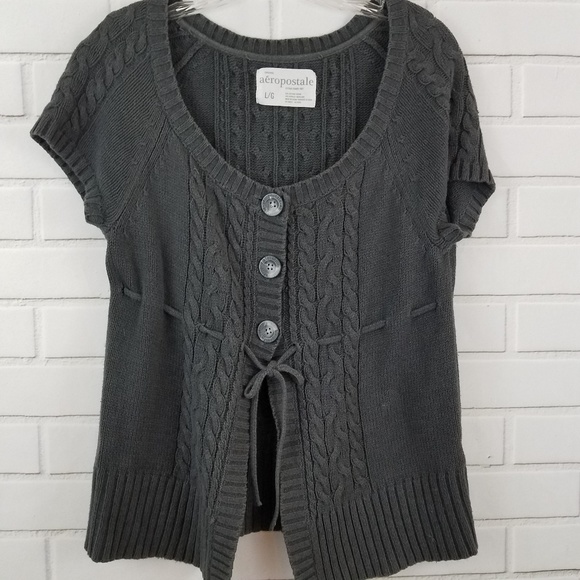 Aeropostale Sweaters - Aeropostable cable knit cardigan sweater size L